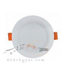 پنل سقفی توکار گرد بک‌لایت قطر ۸ سانتی‌متر ۸ وات