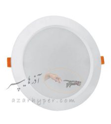پنل سقفی گرد توکار برش 20 سانتی‌متر 18 وات