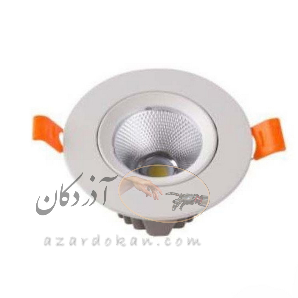 چراغ سقفی متحرک COB توکار 8 وات چراغ سقفی متحرک COB توکار 8 وات
